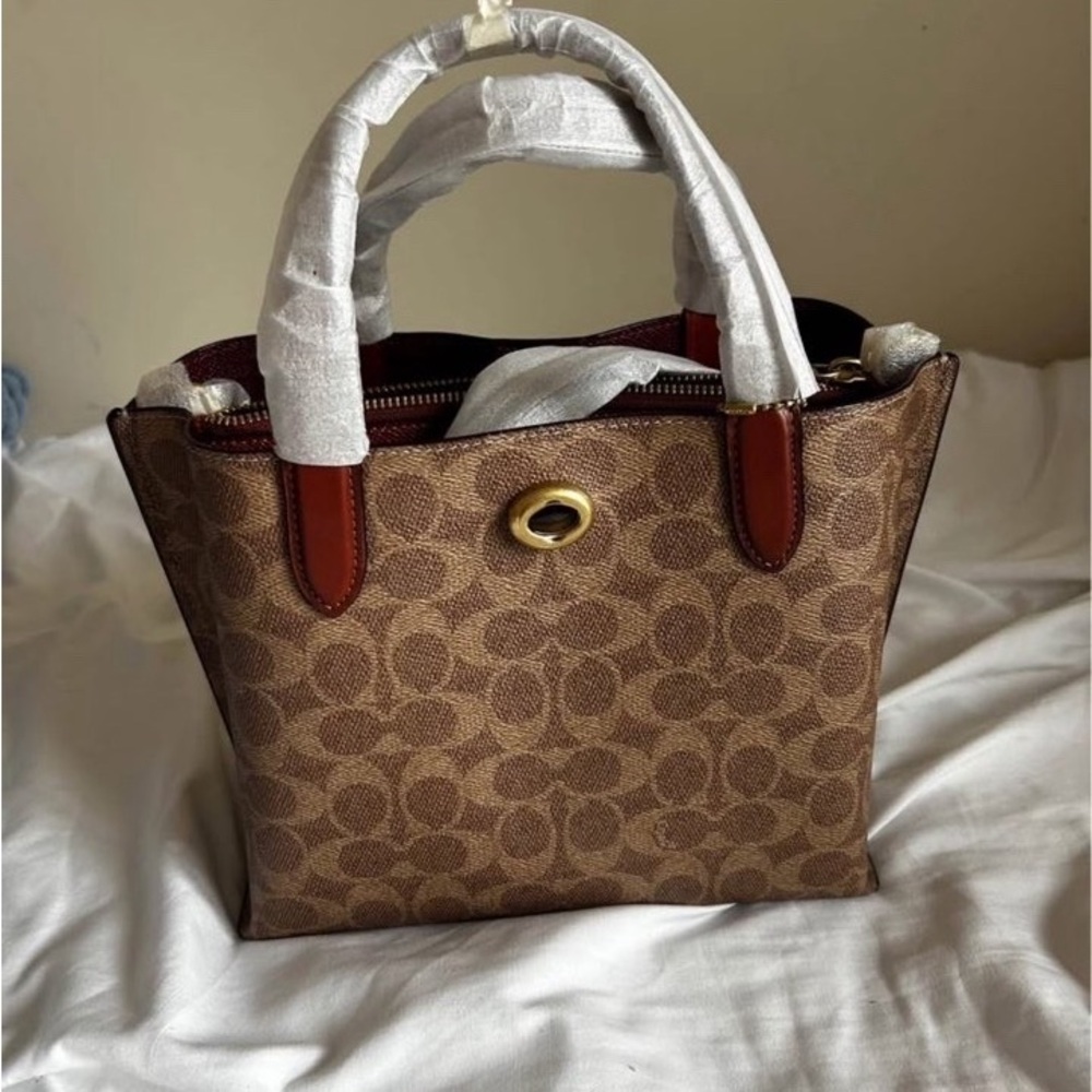 Coach Brown Signature Tote Bag